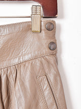 レザーフレアスカート