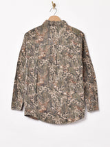 総柄 長袖シャツ