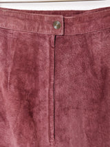 スウェード ミニタイトスカート