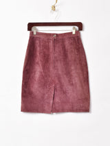 スウェード ミニタイトスカート