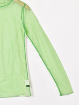 【4色展開】Meridian タートルネック 長袖 シアートップス