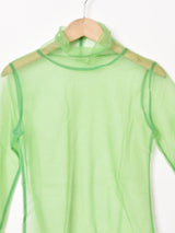 【4色展開】Meridian タートルネック 長袖 シアートップス