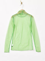 【4色展開】Meridian タートルネック 長袖 シアートップス