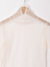 【3色展開】Meridian タートルネック 長袖 シアートップス