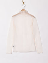 【3色展開】Meridian タートルネック 長袖 シアートップス