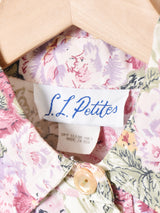 アメリカ製 花柄 長袖 シャツワンピース