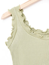 【4色展開】Meridianメロウ リブタンクトップ