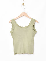 【4色展開】Meridianメロウ リブタンクトップ