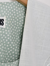 アメリカ製 スカラップカラー ドット柄 長袖ワンピース