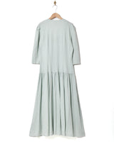 アメリカ製 スカラップカラー ドット柄 長袖ワンピース