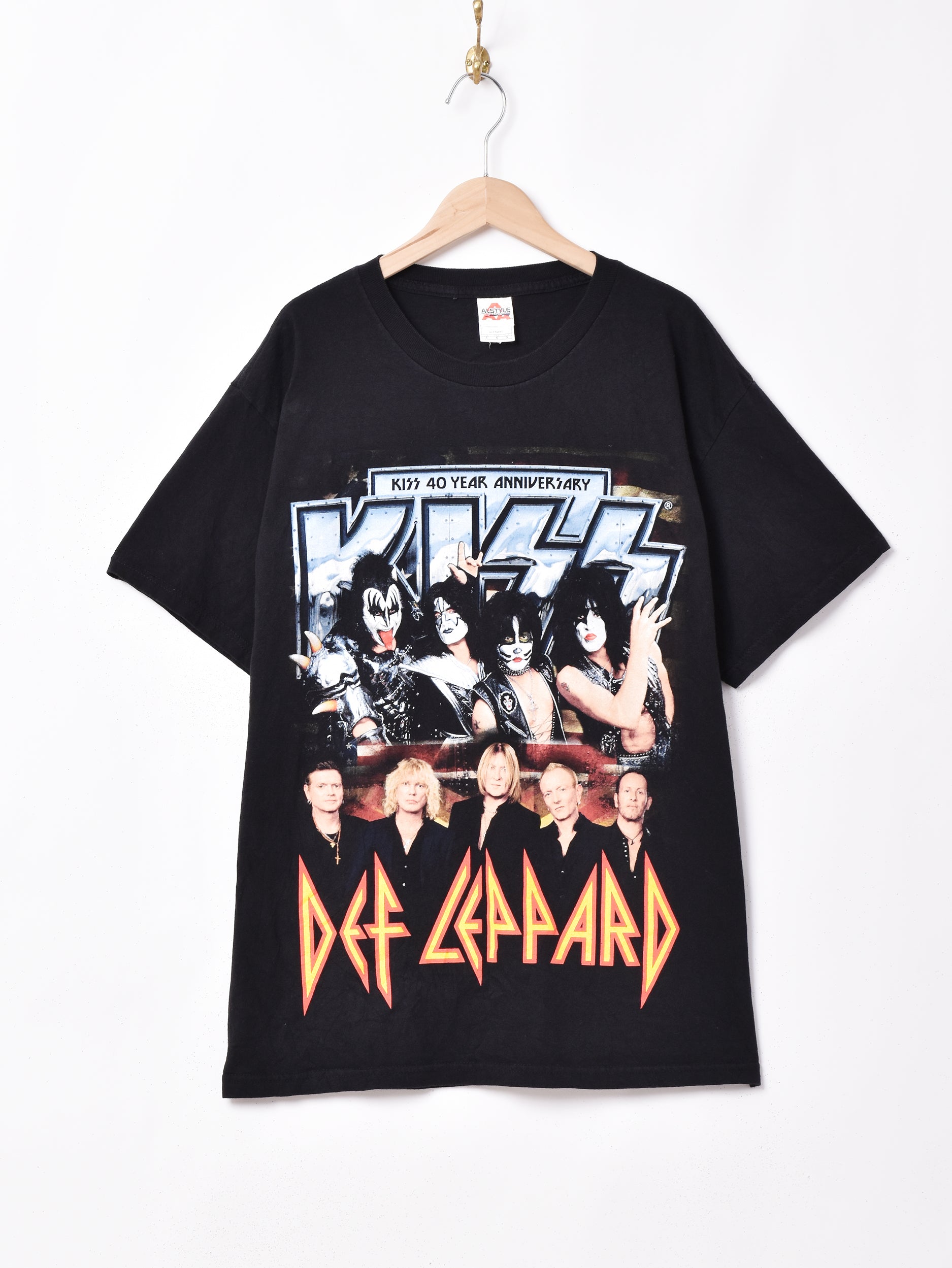 KISS×DEF LAPPARD ツアーTシャツ – 古着屋Top of the Hillのネット通販 ...