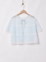 半袖ランジェリートップス