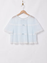 半袖ランジェリートップス