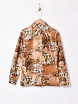 70's フォトプリント長袖シャツ