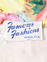 60's   花柄 スリーブレスワンピース