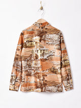 70's フォトプリント長袖シャツ