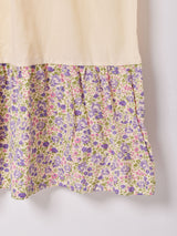 フリルカラー 長袖ワンピース