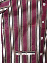 ストライプ 長袖パジャマ セットアップ