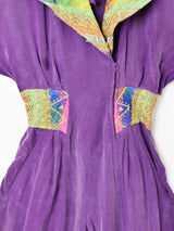 スタッズデザイン 長袖 ジャンプスーツ