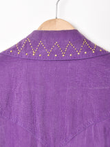 スタッズデザイン 長袖 ジャンプスーツ