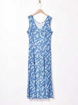 アメリカ製 花柄 スリーブレスワンピース