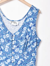 アメリカ製 花柄 スリーブレスワンピース