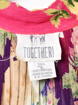 花柄 スリーブレスワンピース