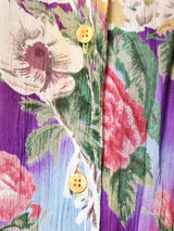 花柄 スリーブレスワンピース