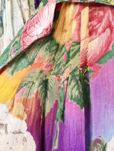 花柄 スリーブレスワンピース