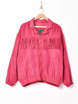 フリンジ シルクジャケット