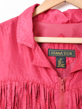 フリンジ シルクジャケット