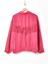 フリンジ シルクジャケット