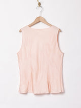 レースデザイン スリーブレストップス