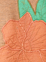 花パッチ 後染め スウェットシャツ