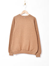 花パッチ 後染め スウェットシャツ