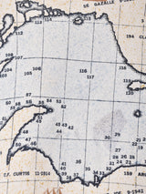 アメリカ製 地図プリントスウェットシャツ