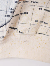 アメリカ製 地図プリントスウェットシャツ