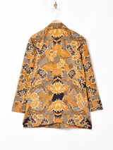 総柄 テーラードジャケット