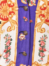 アメリカ製 総柄 テーラードジャケット