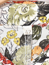 パフスリーブ 花柄 半袖シャツ