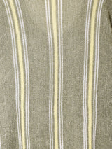 イタリア製 ストライプ Vネックセーター