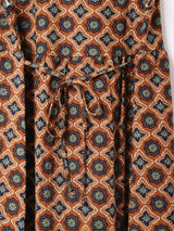 【2色展開】Meridian コモン×花柄 ノースリーブワンピース