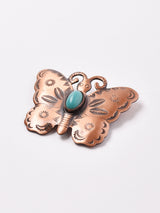 バタフライモチーフ コッパーブローチ