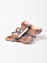 バタフライモチーフ コッパーブローチ