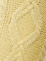 ケーブル編みコットンセーター