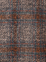 Meridian ベルト付き ミックスチェック ダブルコート