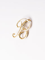 MAMSELLE イニシャルモチーフ ブローチ