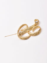 MAMSELLE イニシャルモチーフ ブローチ