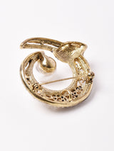 リーフモチーフ ブローチ