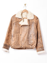 イングランド製 レザーボアジャケット